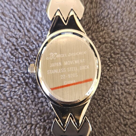 New Marcel Drucker Oval Silver Quartz Women's Watch Crystal Indices 22-920S - Picture 7 of 7